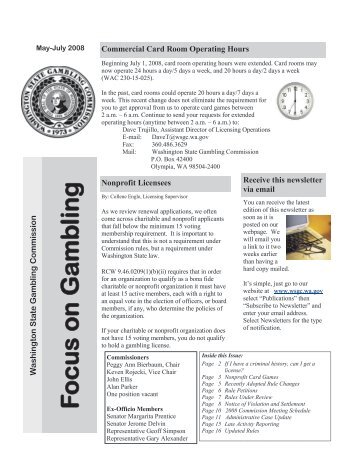 Washington state gambling commission raffle paid poker ios